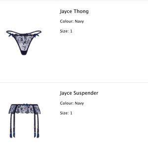 Agent Provocateur thong and suspenders